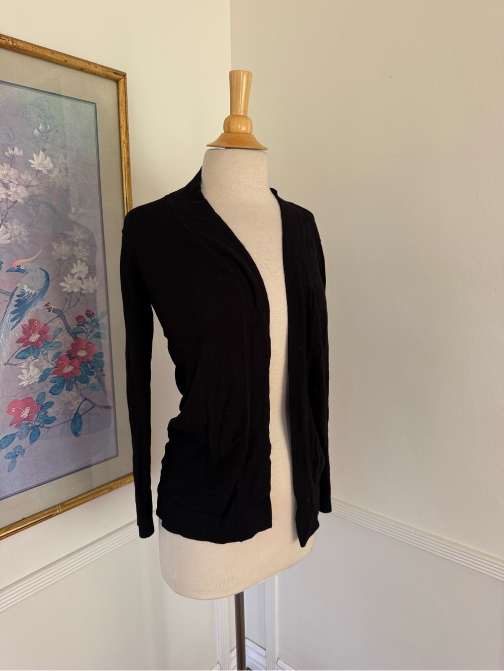 Black cardigan